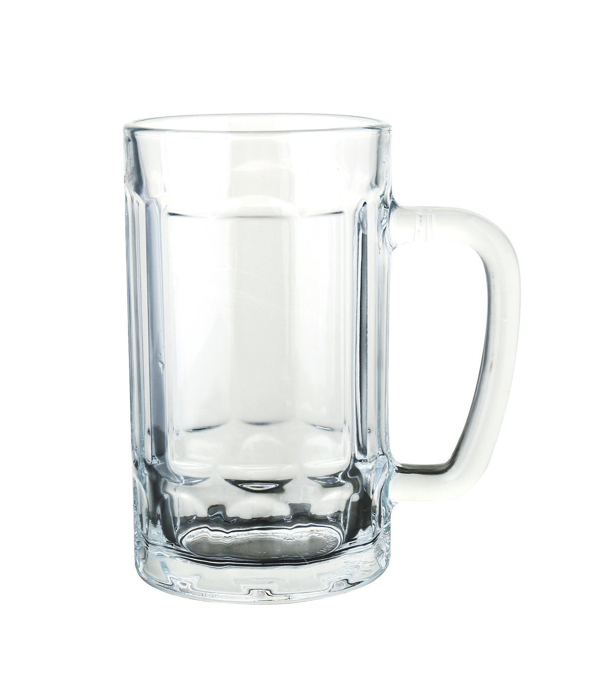 Yanco AM-715 Beer Mug, 15 oz, 3"W x 3 3/8"D x 5 3/4"H, Clear Glass Dishwasher-Safe - Case of 24