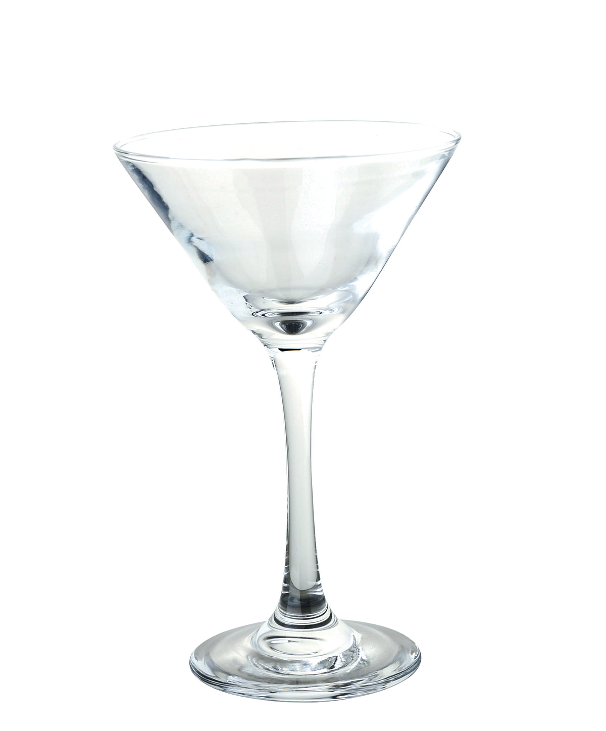 Yanco AS-305 Martini Glass, 6 oz, Stem Base, Lead-Free Crystal, 4 1/8"Wx4 1/8"Dx6 3/8"H - Case of 24