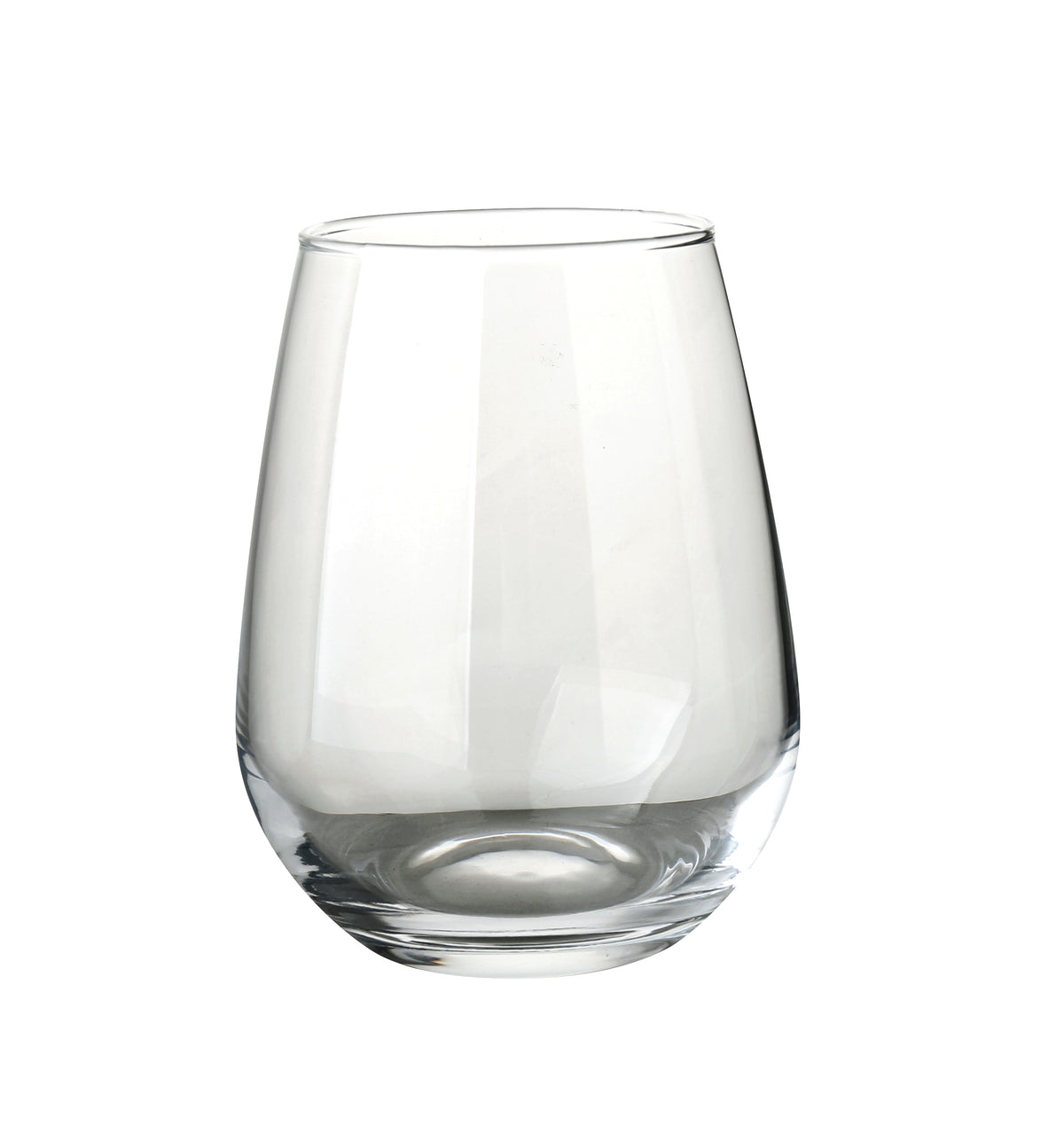 Yanco AS-516 - Stemless Glass Wine Glass, 16 oz (4-1/2" x 2-1/2" x 1⅞"), Lead-Free Safe - 1 Dozen - Case of 24