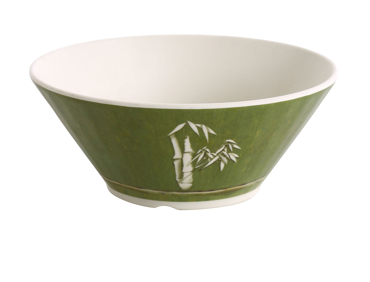 Yanco BA-507 - 32 oz (1 Qt) Bamboo Style Melamine Bowl 7" Diameter Dishwasher Safe - Case of 24