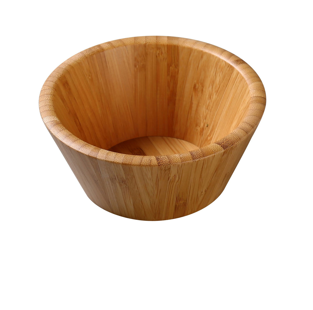 Yanco BB-310 Bamboo Salad Bowl, 92 oz, 9-3⁄4" Diameter x 4" Height, Round Wooden Tableware - Case of 6