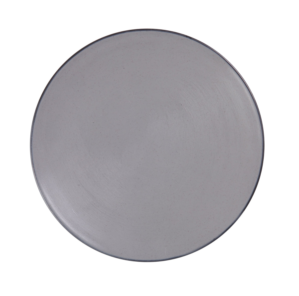 Yanco BM-111 Round Plate, 11-1/2" Dia, Melamine Two-Tone Gray/Black, Dishwasher Safe - Case of 12
