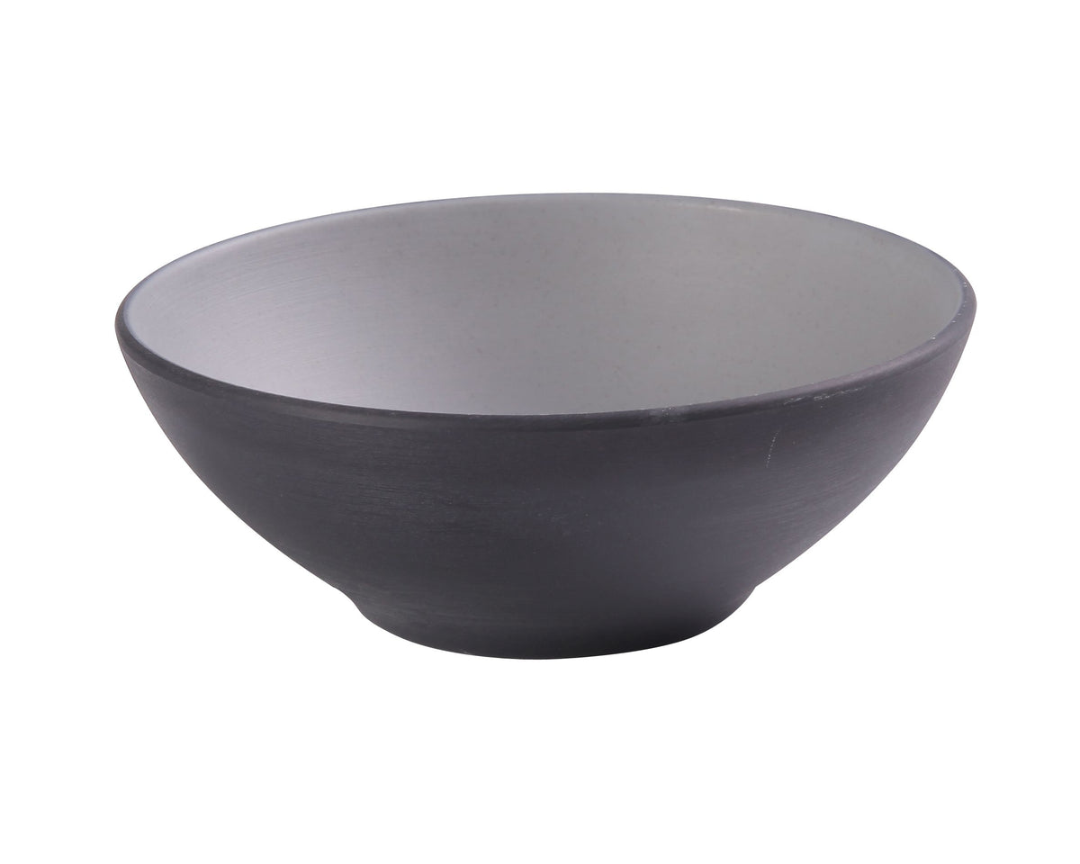 Yanco BM-407 - 24 oz Two-Tone Round Melamine Bowl, 7-1/4" Dia x 2-3/4" H, - Case of 24