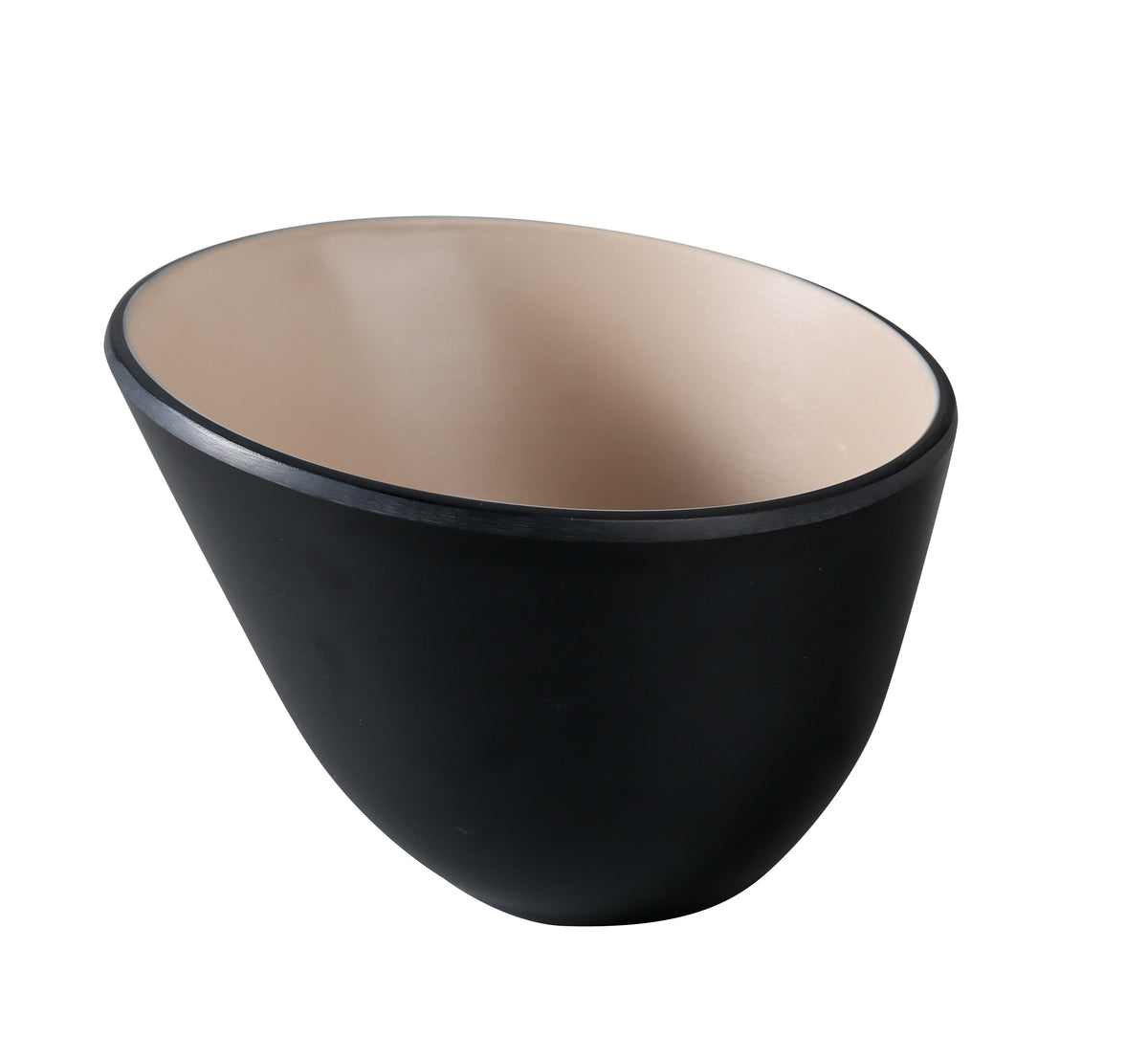 Yanco BM-705CL - 35oz (1 Qt) Melamine Bowl, 7" Dia x 5" H, Clay/Black, Break-Resistant - Case of 48