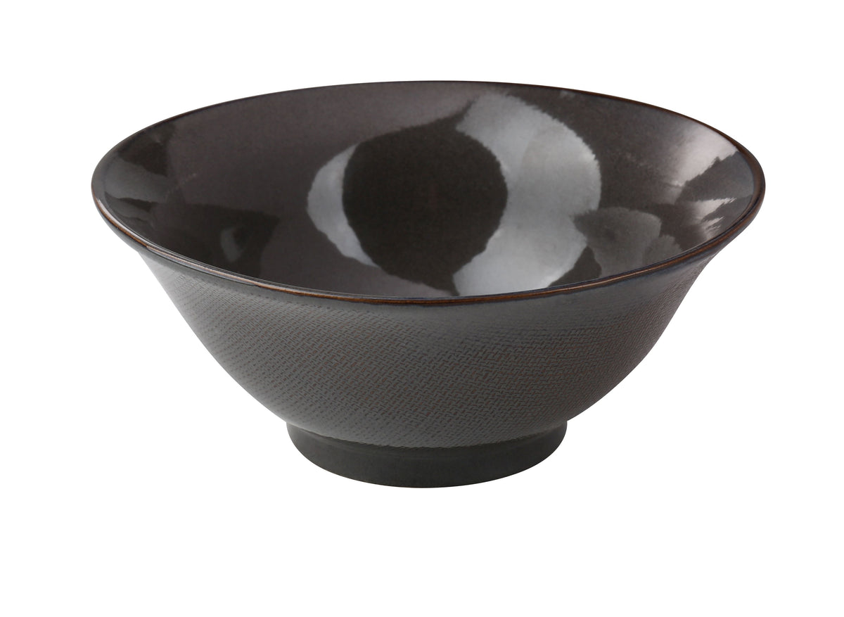 Yanco CB-609 - Ramen Bowl 8.5" x 3.5" (43 oz), China Microwave/Dishwasher Safe BasketWeave - Case of 12