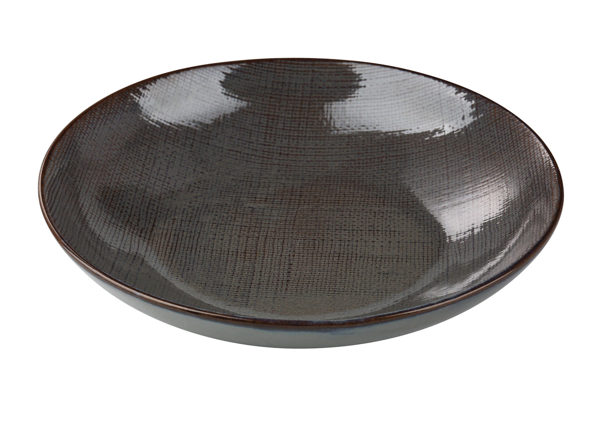 Yanco CB-708 - Salad Bowl, 8-1/8" Dia, 1-1/2" H, 16 oz China Basket Weave, Microwave Safe - Case of 24