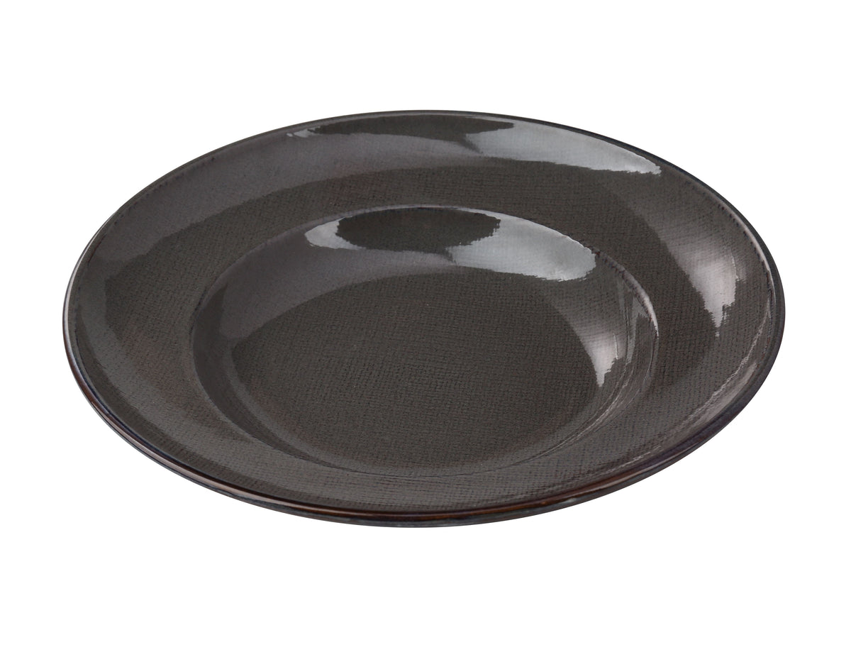 Yanco CB-810 - Cowboy Pasta Bowl, 10" x 2" (12 oz) Round China, Weave, Microwave Safe - Case of 12