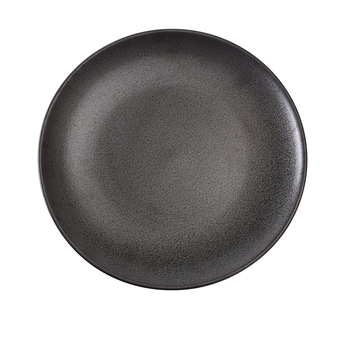 Yanco DB-109 - 9" Dia x 7/8" H Rim Porcelain Plate in Black, Dishwasher & Microwave Safe - Case of 24
