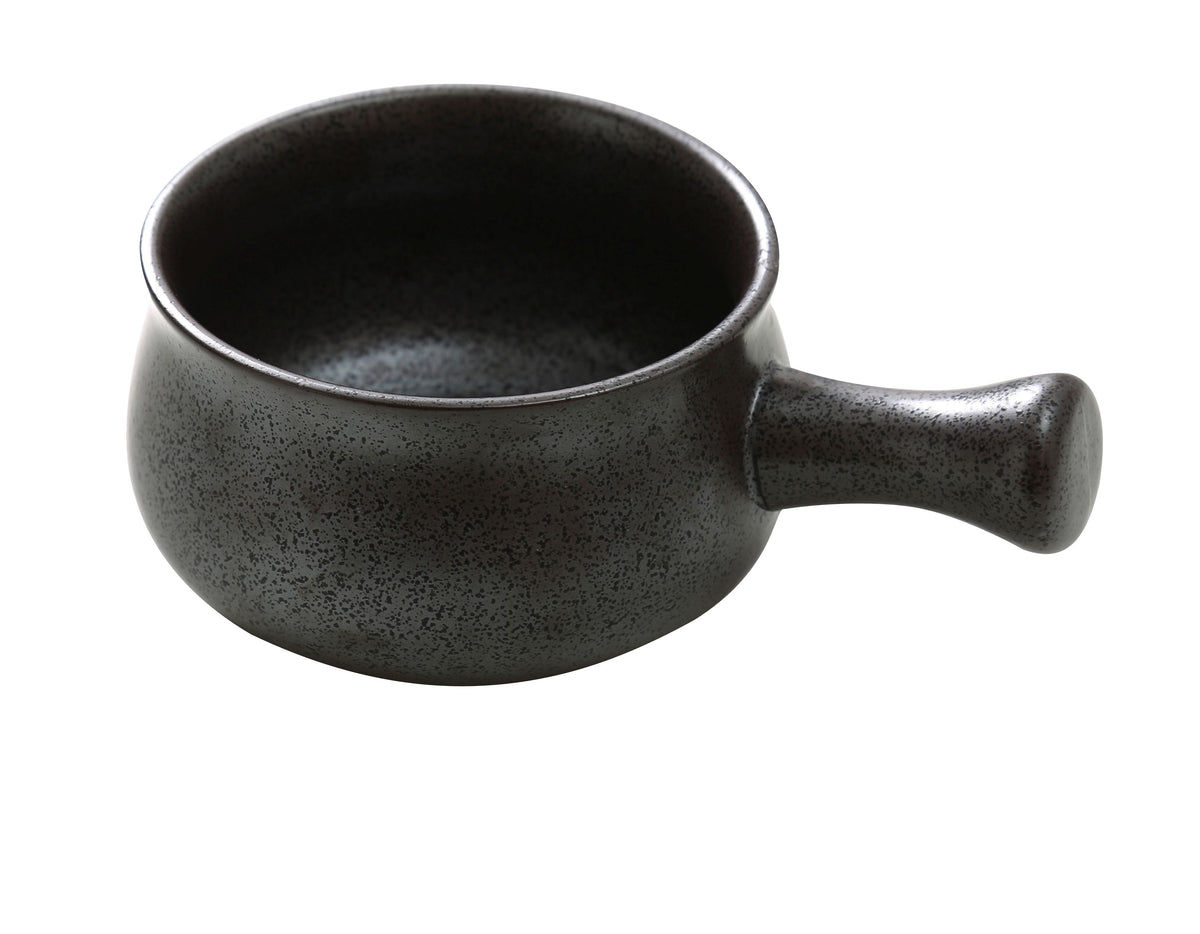 Yanco DB-4105 - Skillet, 22 Oz, 4-3/4" Dia. x 3" H, Porcelain Dark Bronze, Dishwasher Safe - Case of 24