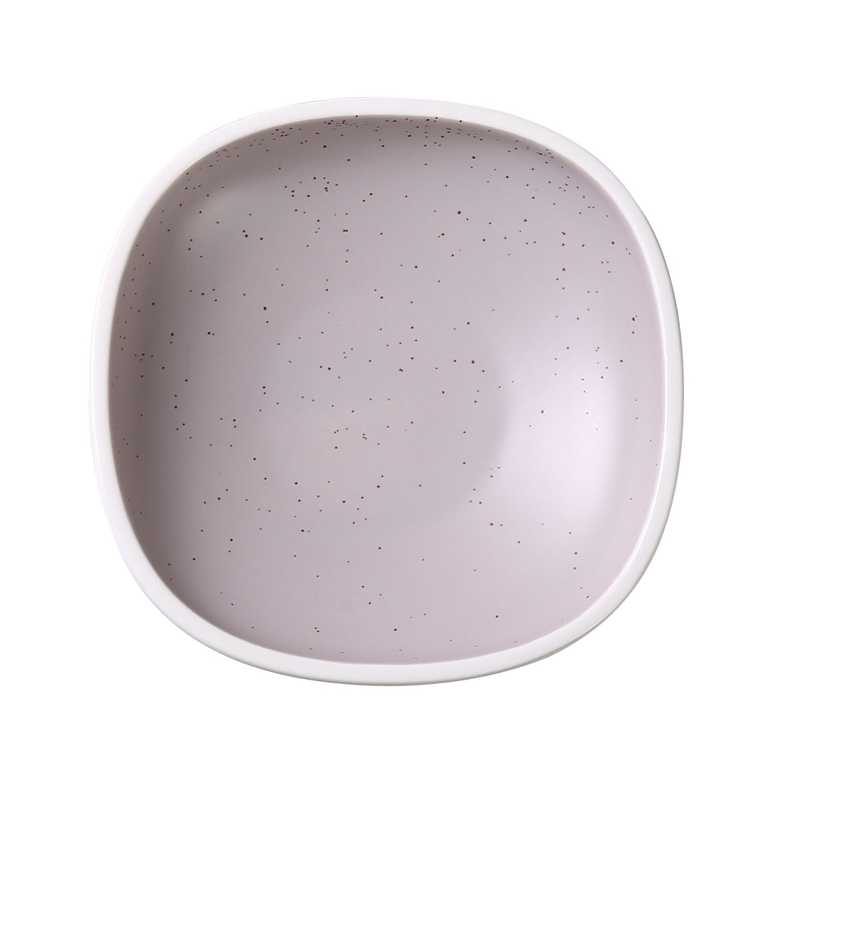 Yanco DM-509 - 32 oz Square Salad Bowl, 9" x 9" x 2-1/4" Porcelain, Matte Lavender Speckles - Case of 12