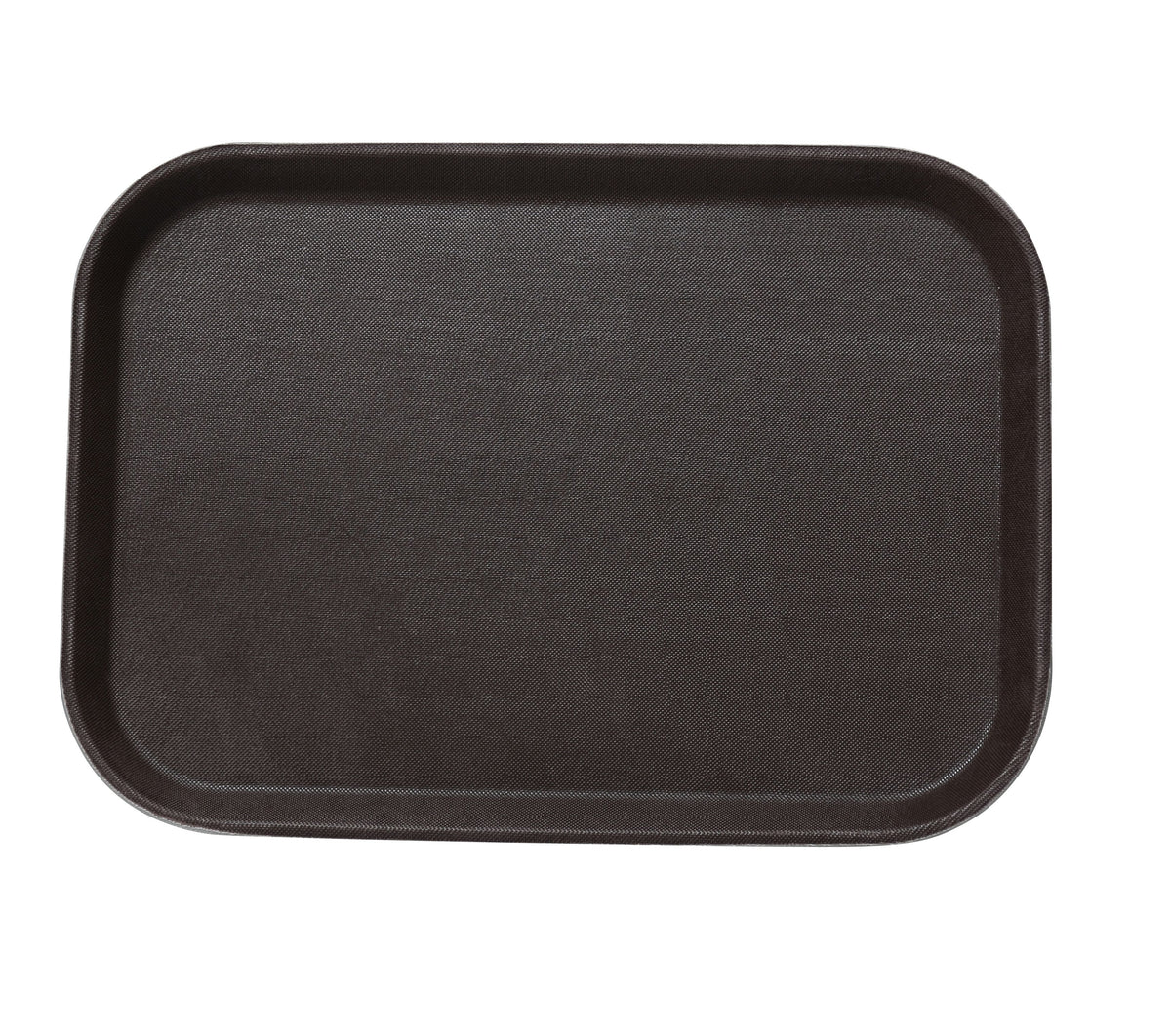 Yanco FT-1014 - Rectangular Fiberglass Serving Tray, 14" x 10", Brown - Case of 24