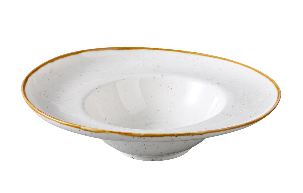 Yanco GL-309 Glory Soup Plate, 10 oz, 9.5" Round White China, Dishwasher & Microwave Safe - Case of 12