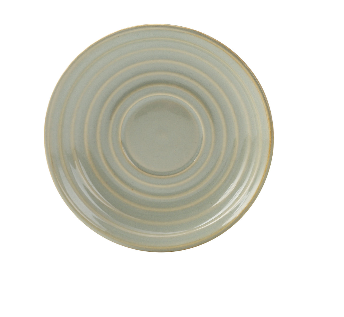 Yanco GO-002 Porcelain Saucer, 5.5"-5.99" Dia x 0.5" H, Gold Rim, Dishwasher Safe - Case of 36