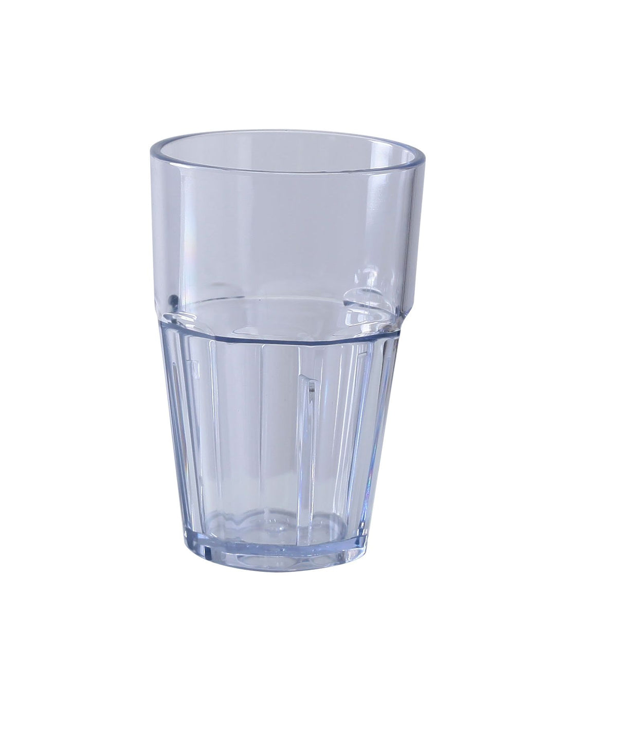 Yanco HA-010 - 10 Oz Clear SAN Plastic Double Rocks Barware, 3" Dia x 4-3/4" H - Case of 72