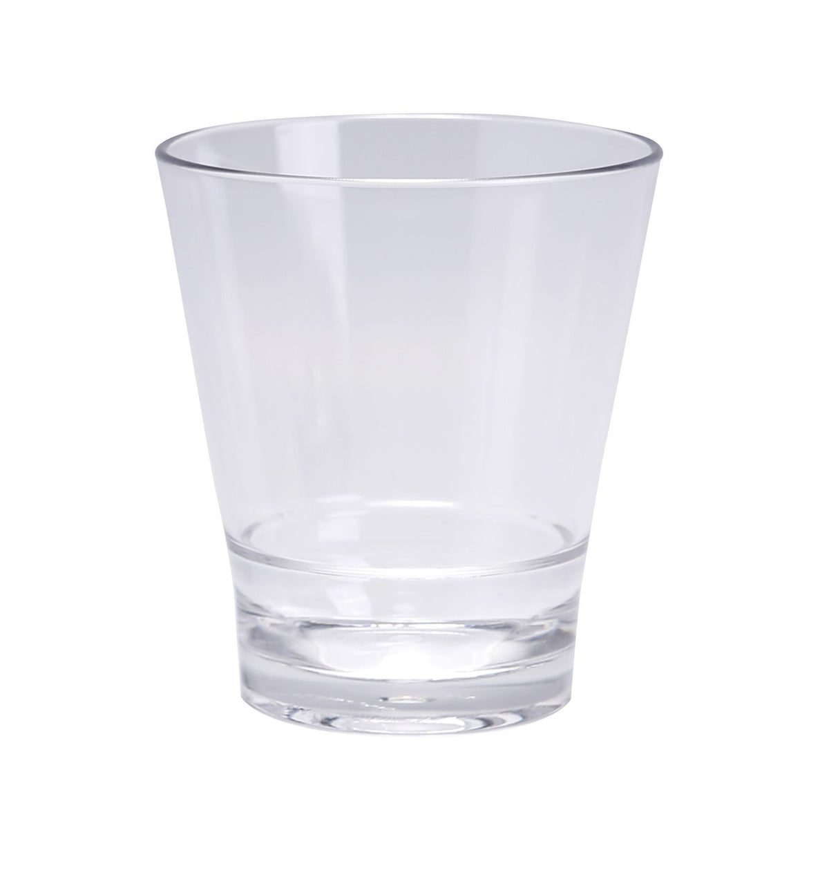 Yanco HA-209 - 9 Oz Clear SAN Plastic Rocks Glass, 3-1/4" Dia x 3-3/4" H - Case of 24
