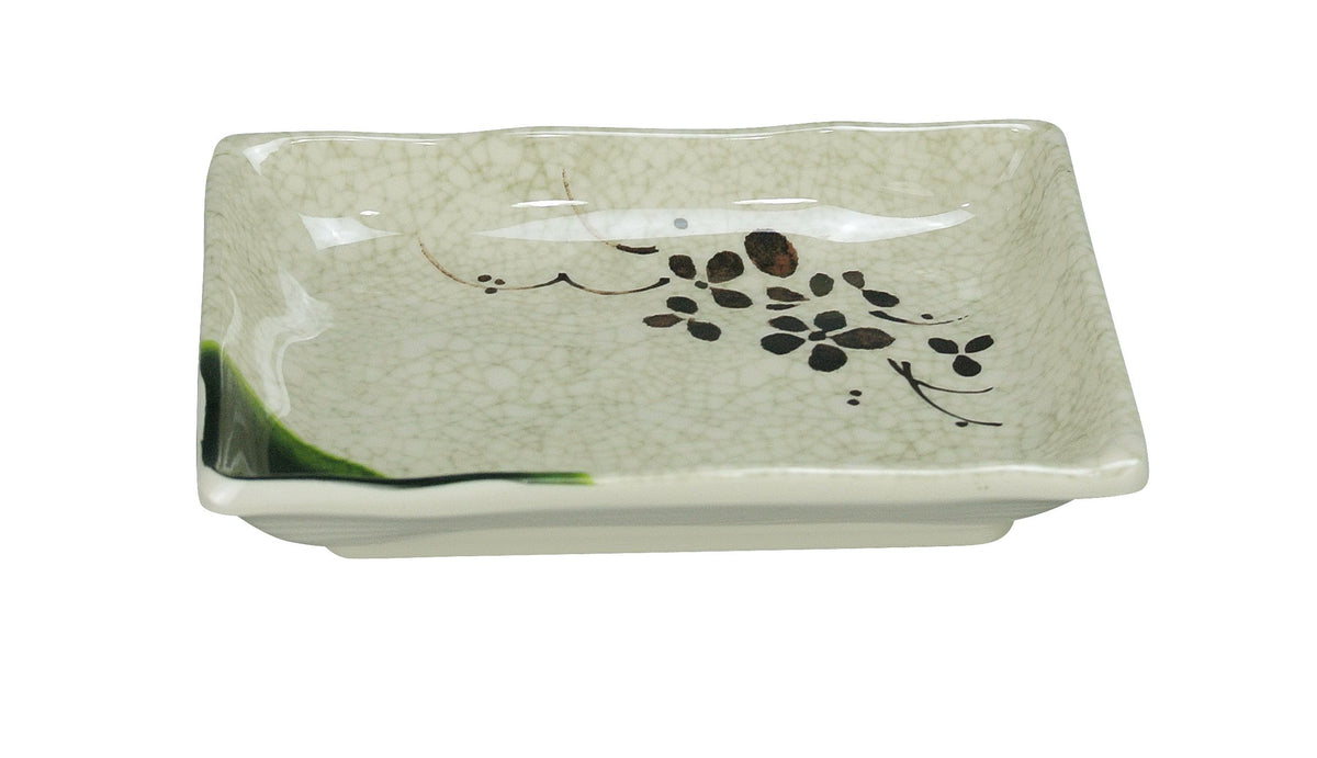 Yanco HO-2406 - Honda Sauce Plate 5 Oz (0-1/4 Qt) Rectangular Ramekin 6" x 4-1/2" Melamine - Case of 72