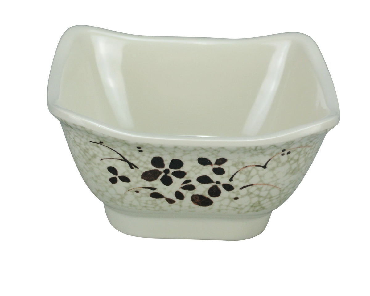 Yanco HO-5450 - 10 oz Melamine Bowl, 4-3/4" L x 4-3/4" W x 2-1/4" H, 1/2 Qt, Safe - Case of 48