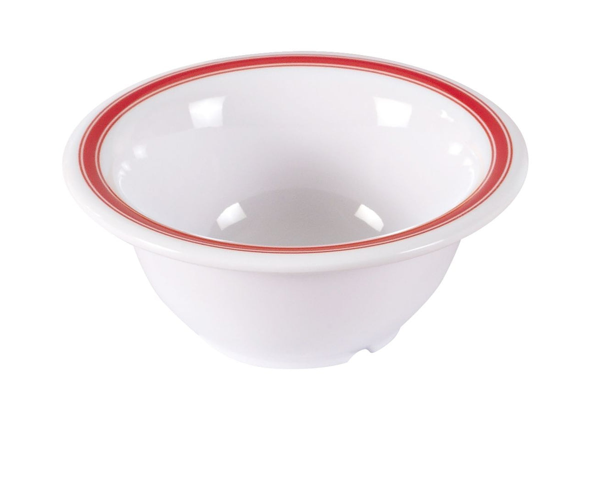 Yanco HS-5510 - 10 Oz Soup Bowl, 5-1/2" Dia x 2-1/4" H, White Melamine, Dishwasher Safe - Case of 48