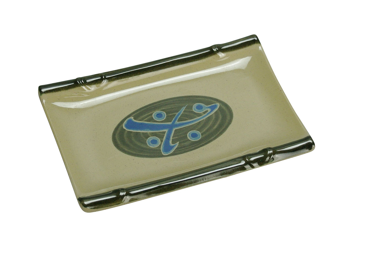 Yanco JP-1502 Japanese Sushi Plate, Rectangular 6-3/4" x 4-1/2", Melamine, Dishwasher Safe - Case of 48