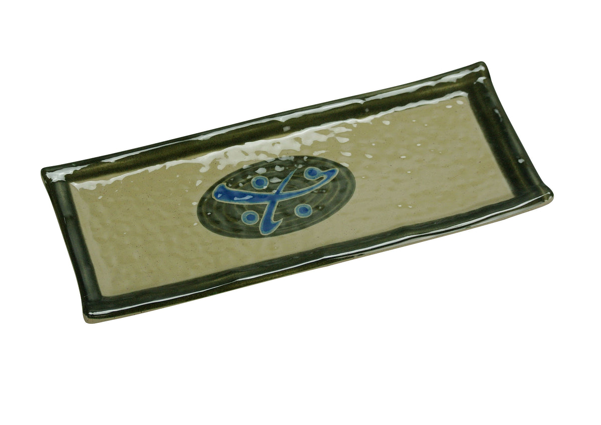 Yanco JP-1504 Japanese Plate, Rectangular 10"-1/4 x 4"-1/4, Melamine, Dishwasher Safe - Case of 24