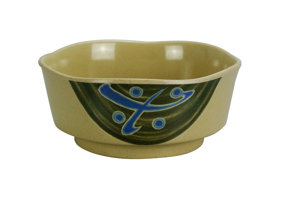 Yanco JP-3003 Japanese Soup Bowl, 12 Oz -1/2 Qt Melamine, 5-1/2" Dia x 2-1/4" H, Dishwasher Safe - Case of 48