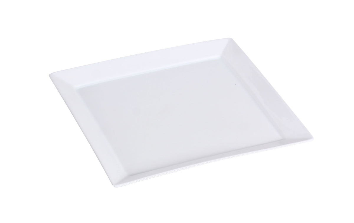 Yanco LK-107 Square China Plate, 7-1/4" x 7-1/4", Bone White, Dishwasher, Oven & Microwave Safe - Case of 36