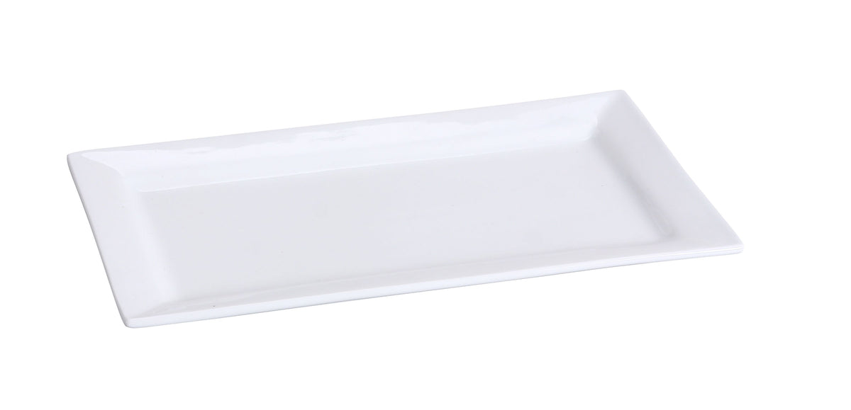 Yanco LK-218 Lion King Rect China Plate, 17-3/4" x 11" Bone White, Dishwasher/Oven/Microwave Safe - Case of 6