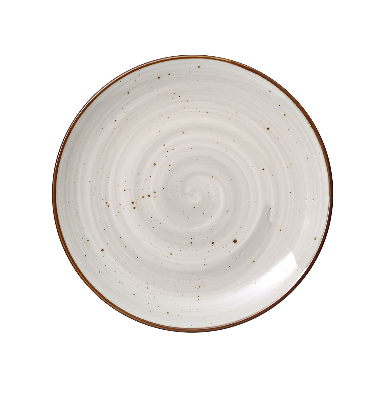 Yanco LY-1110 - Round Plate, 10-1/4" x 1", Coupe Rim, Brown Porcelain, Dishwasher Safe - Case of 12