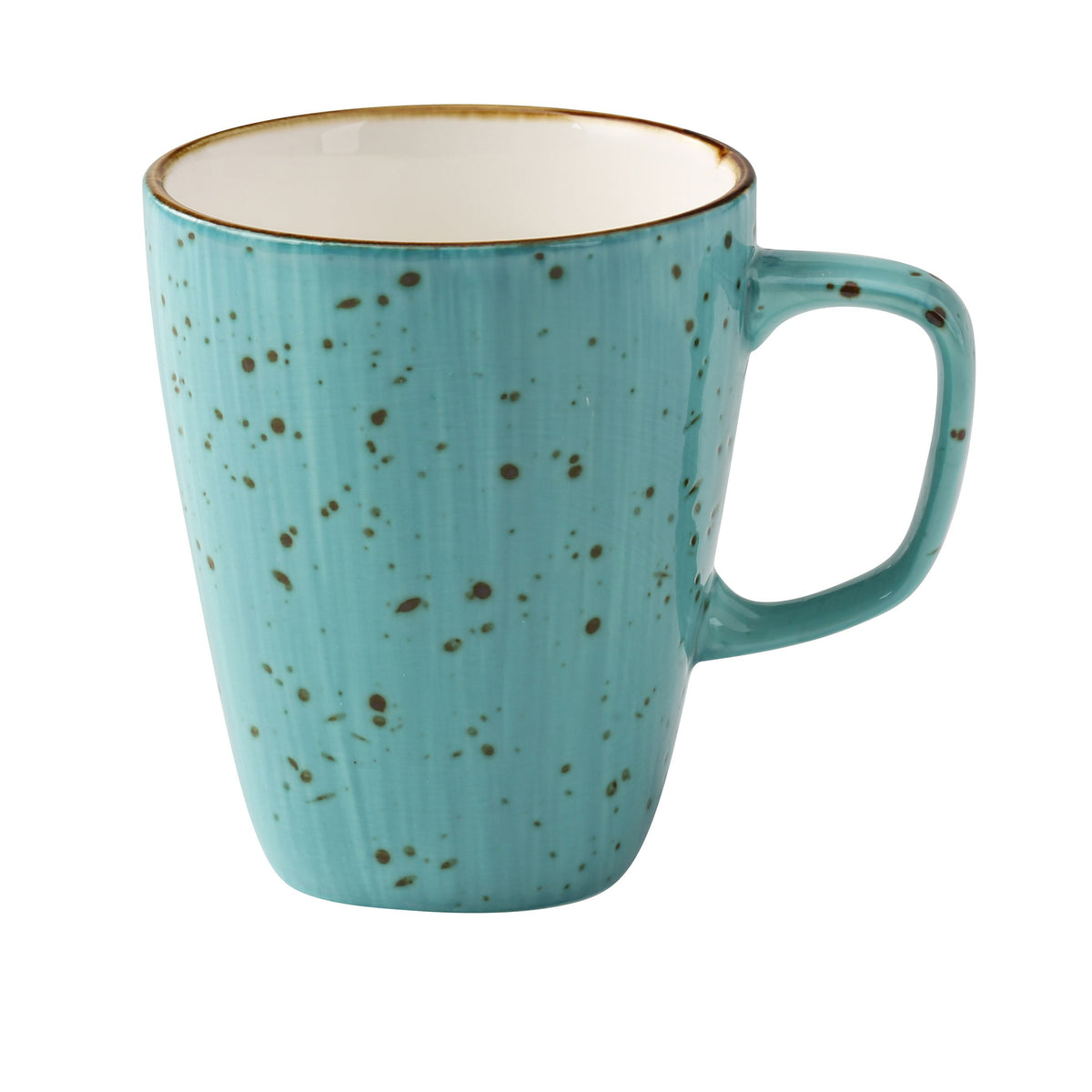 Yanco LY-503TQ - Lyon 10oz Turquoise Porcelain Glazed Mug 3-1/4" Dia x 4" H Microwave Safe - Case of 36