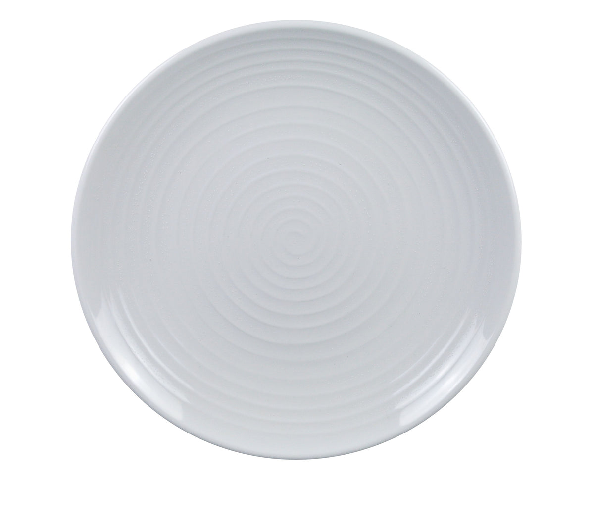 Yanco MD-111 Milando Round Plate, 10.5" Diameter, White Melamine, Dishwasher Safe - Case of 24
