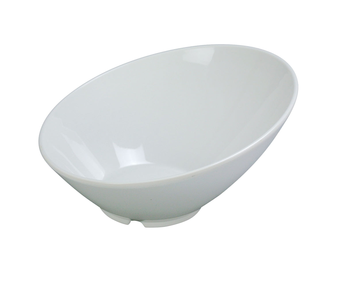 Yanco MD-308 White Round 8" Diameter 16 oz (0.5 Qt) Melamine Reusable Plastic Bowl - Case of 48