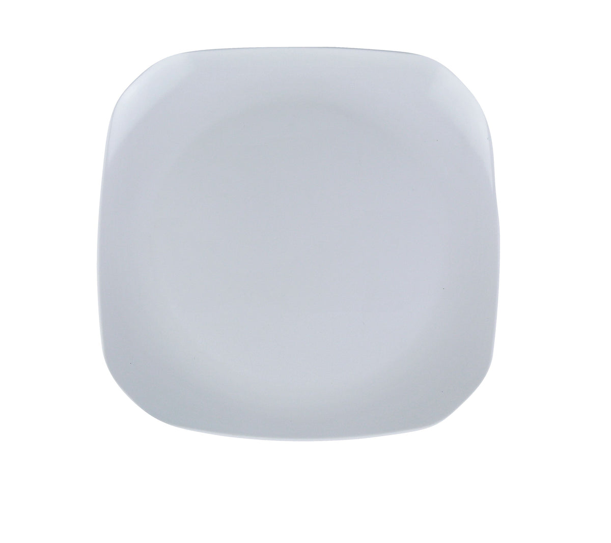 Yanco MD-408 Milando Square Plate, 7-1/2" x 7-1/2" White Melamine, Dishwasher Safe - Case of 48