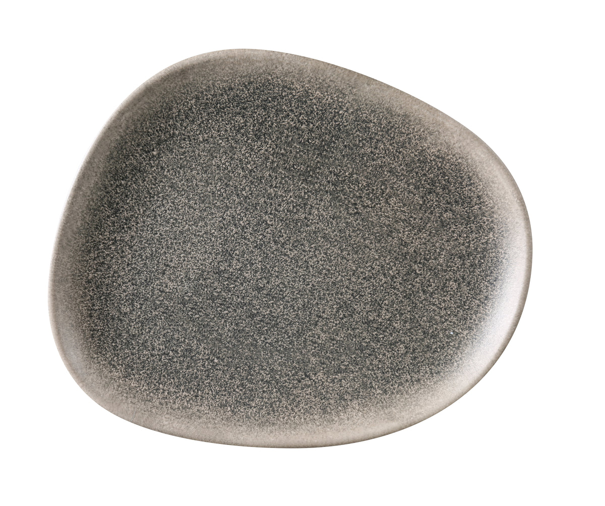 Yanco MI-309 - Misty Gray Melamine Plate 9-1/2" x 7-1/2" x -3/4", Dishwasher-Safe, Break-Resistant - 36/Case - Case of 36