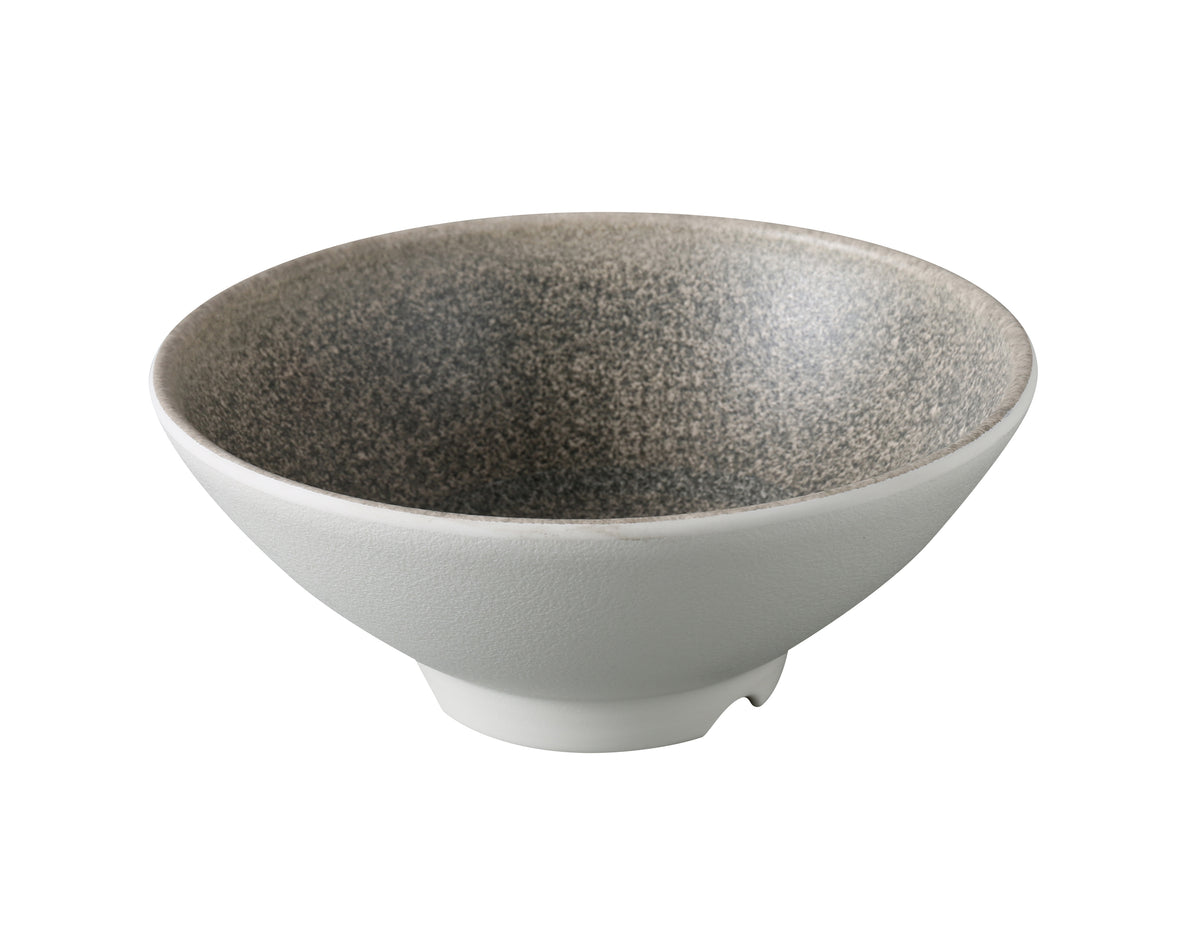 Yanco MI-607 Gray Ramen Bowl, 7" x 2-3/4", 26 oz, Dishwasher-Safe, Break-Resistant - 1 Dozen - Case of 36