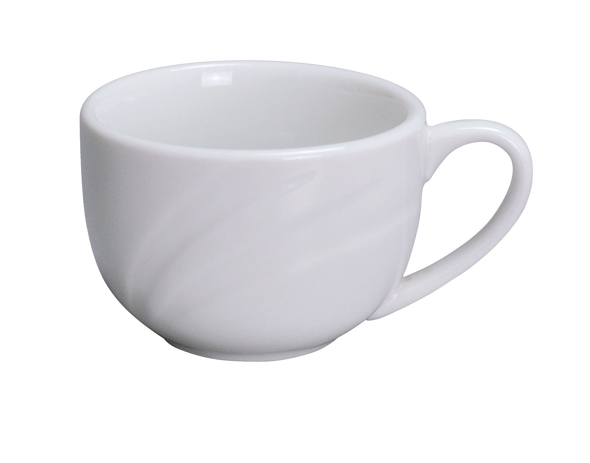 Yanco MM-54 - 3 Oz Bone-White Porcelain Cup, 2-3/4" Dia., Dishwasher/MW Safe, Non-Stack - Case of 36