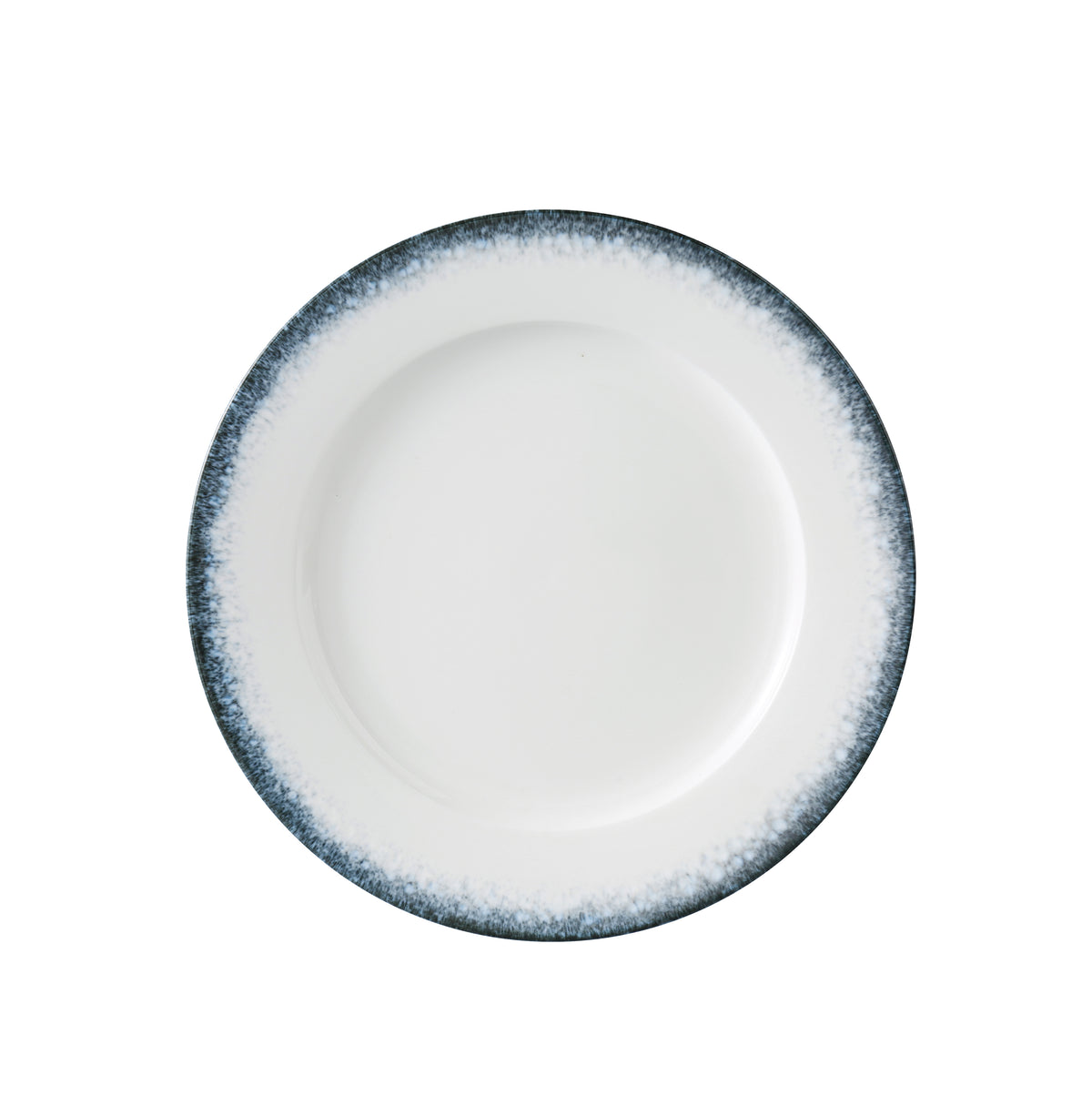 Yanco MR-109 - 9 1/4" China Plate, White & Blue, Dishwasher/Microwave Safe, 7/8" Height - Case of 24