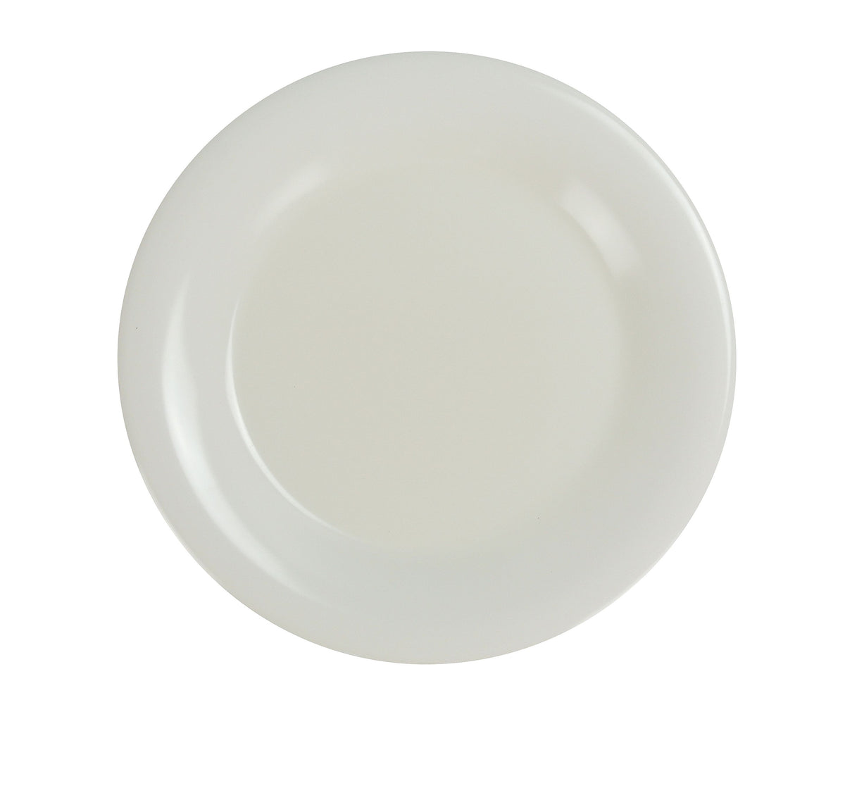 Yanco MS-007IV Milestone Plate, 7-1/2" Round Wide Rim, Ivory Melamine, Dishwasher Safe - Case of 48