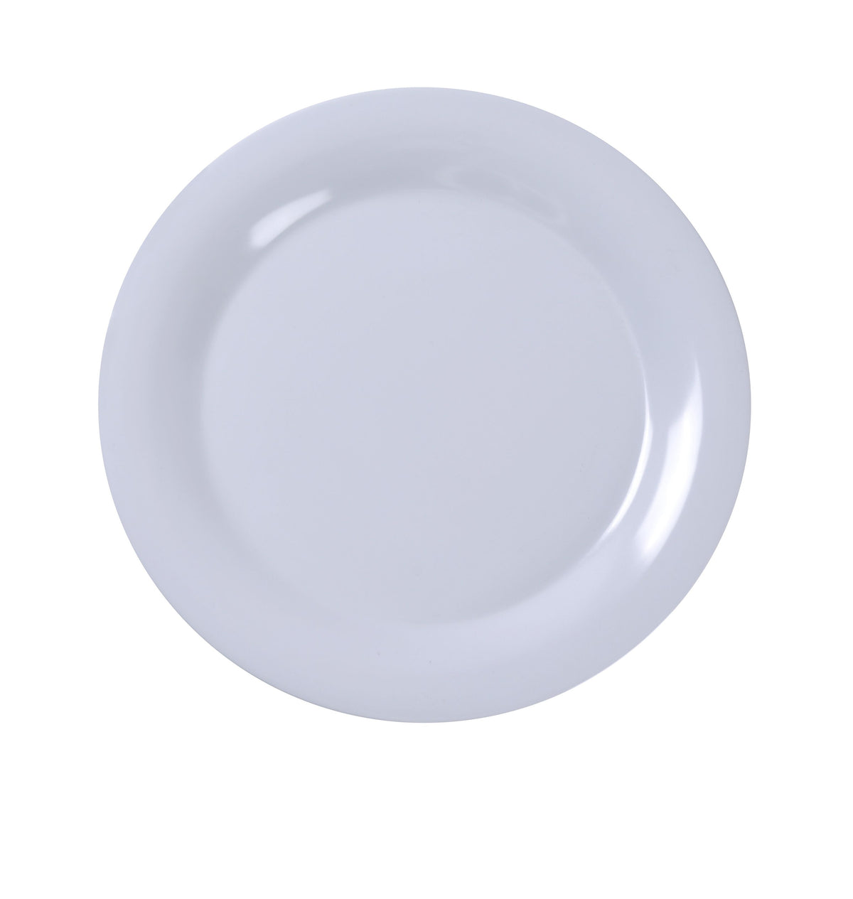 Yanco MS-012WT - 12" White Round Melamine Plate, Wide Rim, Extra Heavy Duty, NSF, 1 Dozen - Case of 12