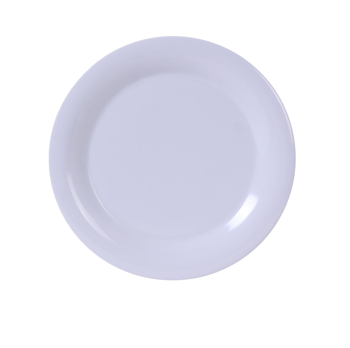 Yanco MS-110WT - 10.5" Round Melamine Plate, White, Heavy-Duty, Dishwasher Safe, NSF - Case of 24