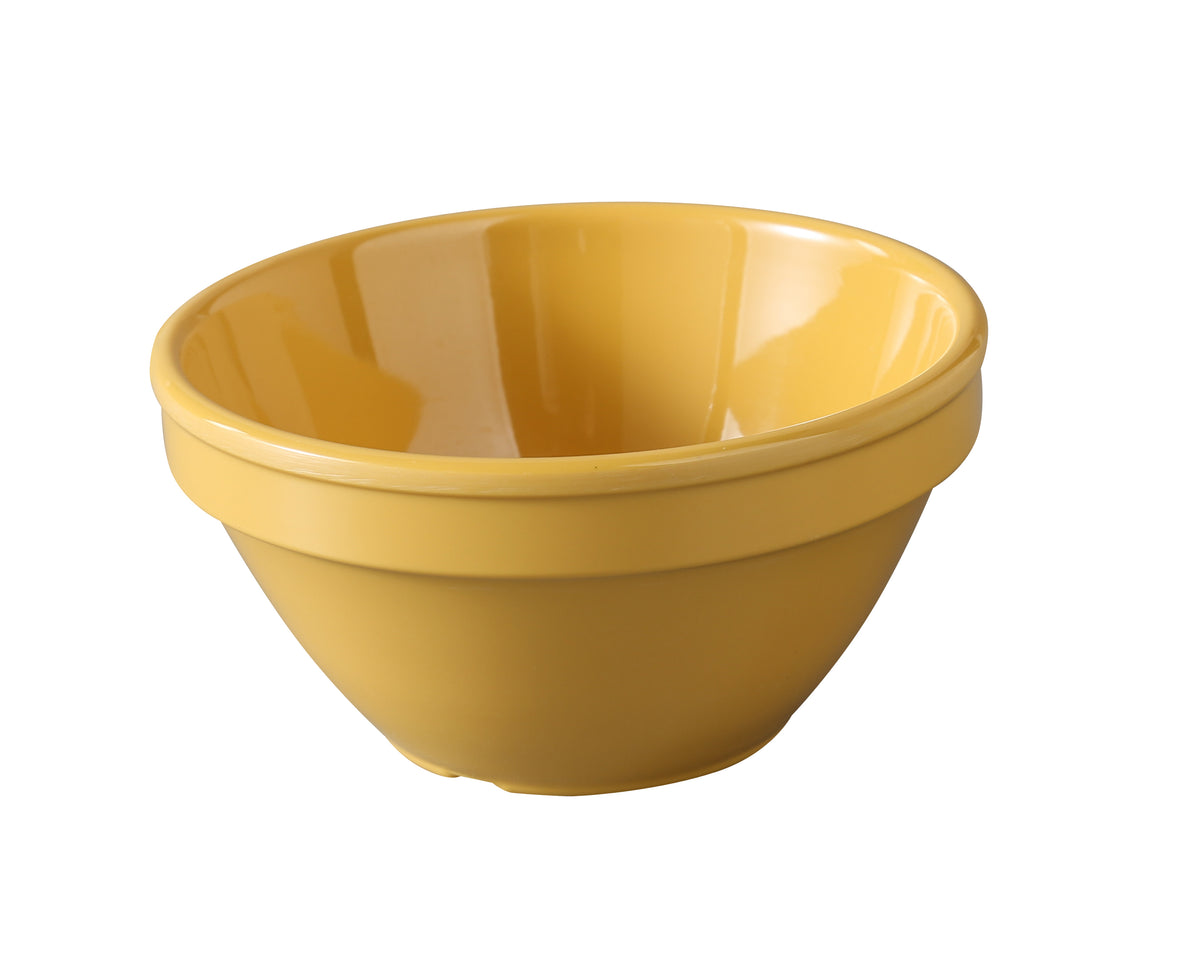 Yanco MS-313YL - 8 oz Bouillon, 4-1/4" Dia. x 2-1/4" H, Yellow Melamine, Dishwasher - Case of 48