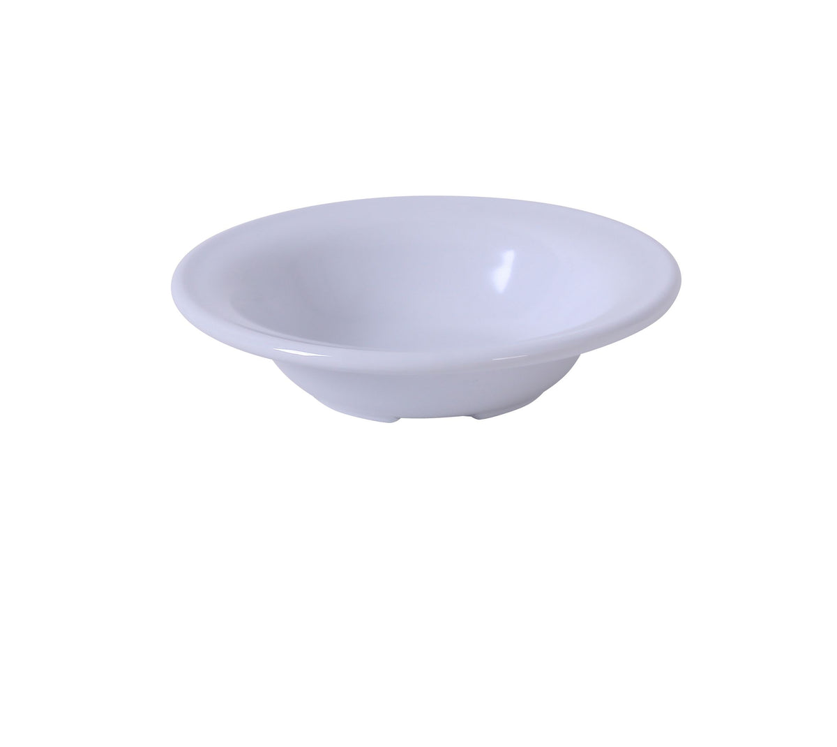 Yanco MS-5608WT - 6" White Melamine Salad Bowl, 8 oz, Heavy-Duty, Dishwasher Safe - Case of 48