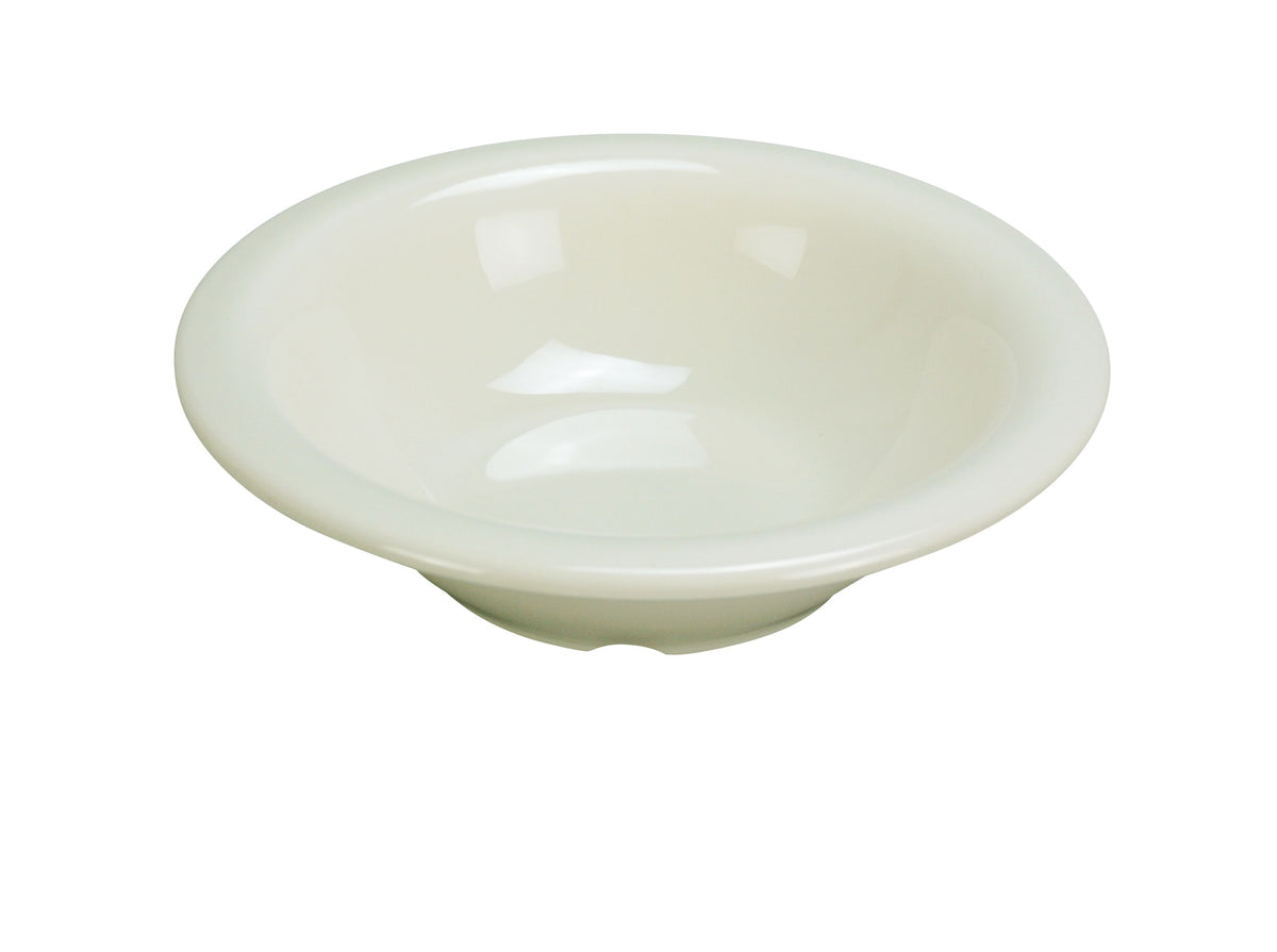 Yanco MS-5712IV - 12 oz Soup Bowl, 7" Dia. x 1-3/4" H, Ivory Melamine, Dishwasher Safe - Case of 48