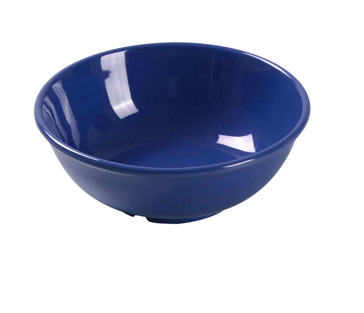 Yanco MS-5807BU - 24 oz Salad Bowl, 7-1/2" Dia x 2-3/4" H, Melamine, Blue, Dishwasher Safe, NSF - Case of 24