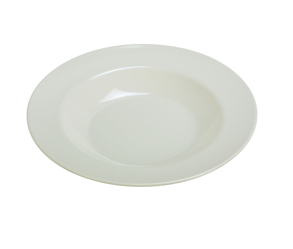 Yanco MS-5809IV - 13 Oz Pasta Bowl, 9-1/4" Dia x 1-1/4" H, Melamine, Ivory, Dishwasher Safe - Case of 24