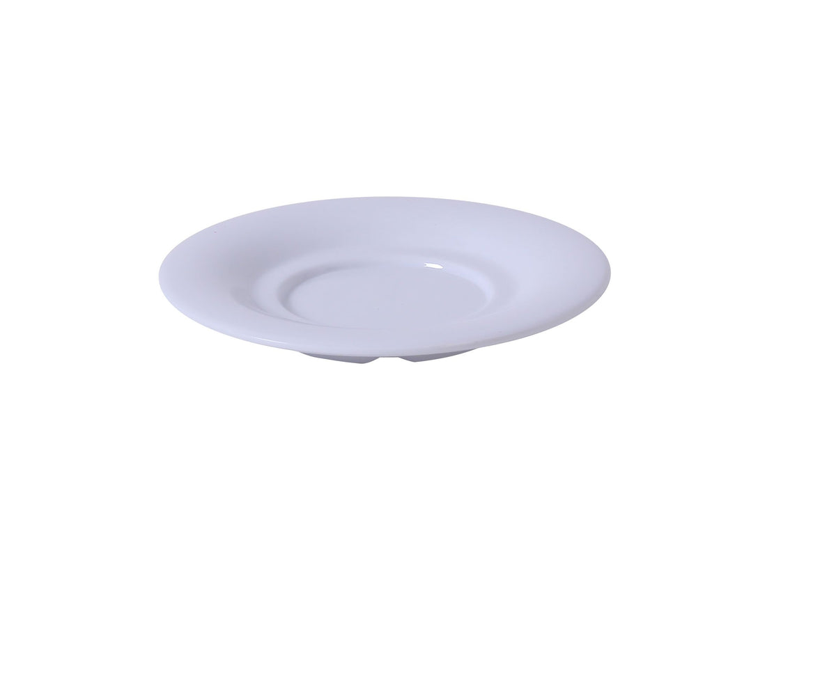 Yanco MS-9303WT - 5-1/2" White Melamine Saucer, Heavy Duty, Dishwasher Safe - Case of 48
