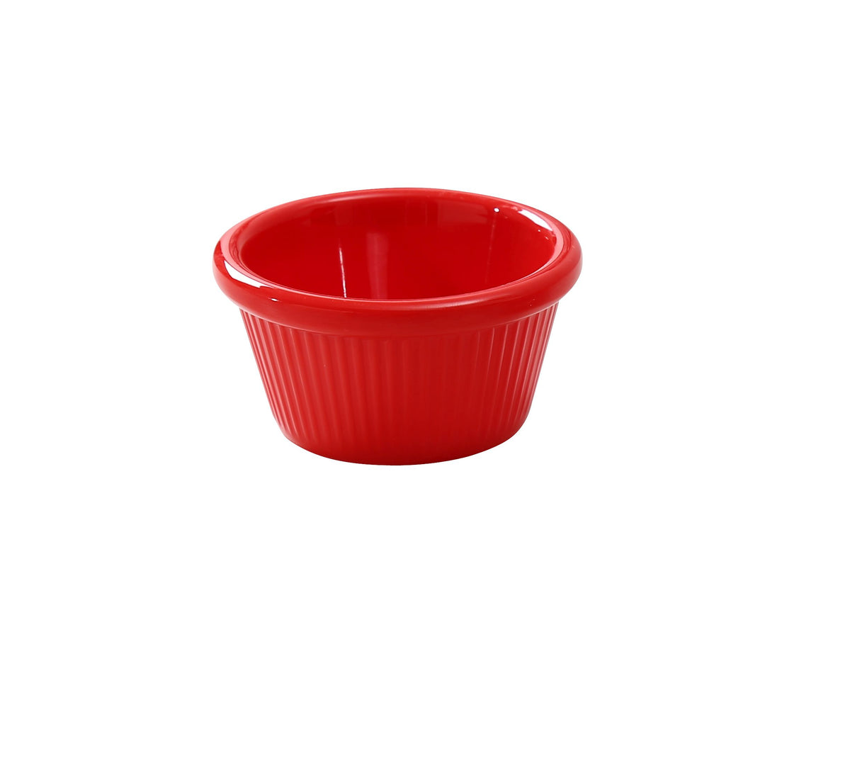 Yanco NC-509RD - 2 Oz Red Melamine Ramekin, 2-7/8" Diameter, Heavy-Duty, Dishwasher Safe - Case of 72