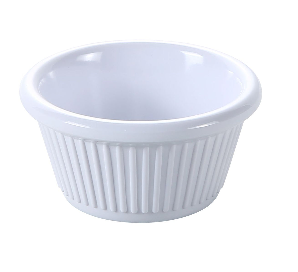 Yanco NC-509WT - 2 oz White Melamine Ramekin, 2-7/8" Dia x 1-1/4" H, Dishwasher-Safe - Case of 72
