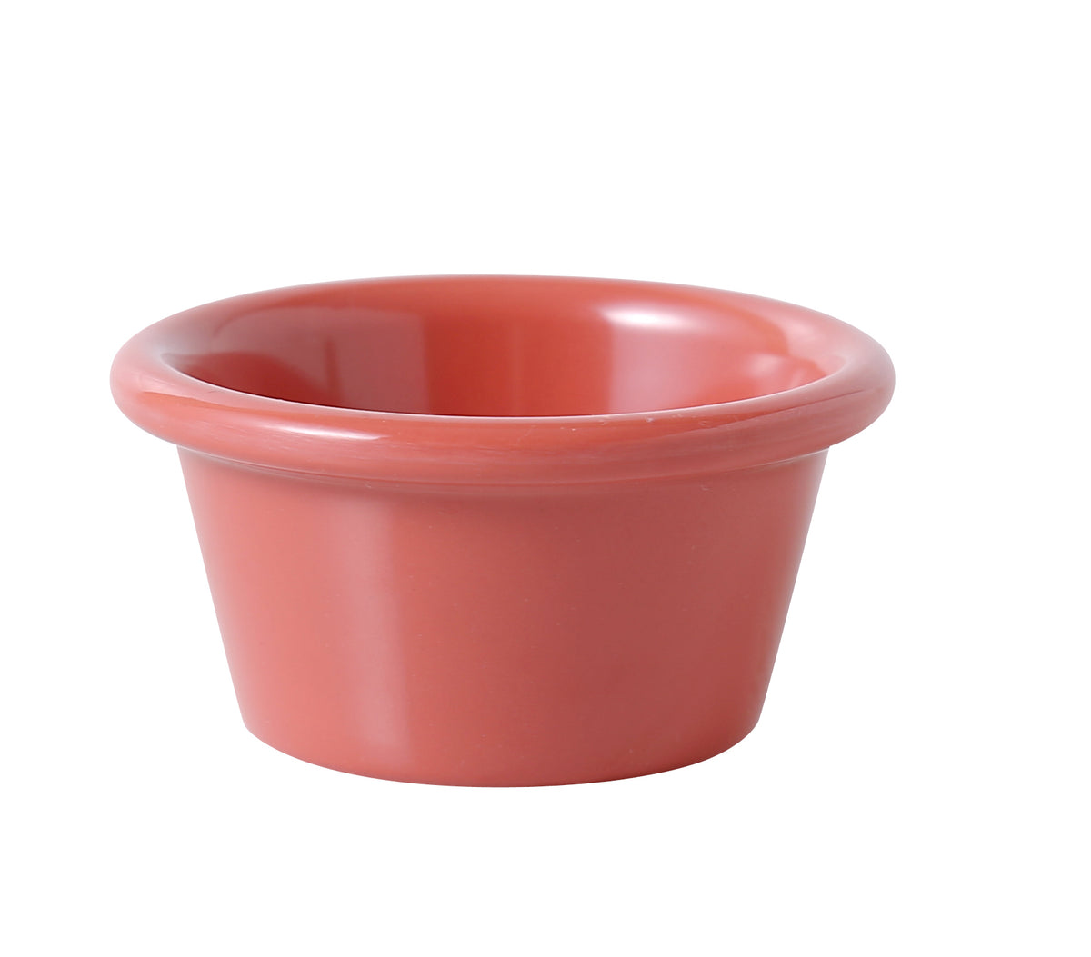 Yanco NC-536RD - 2 oz Ramekin, 2-7/8" Dia x 1-1/4" H, Melamine, Orange-Red, Heavy Duty - Case of 72