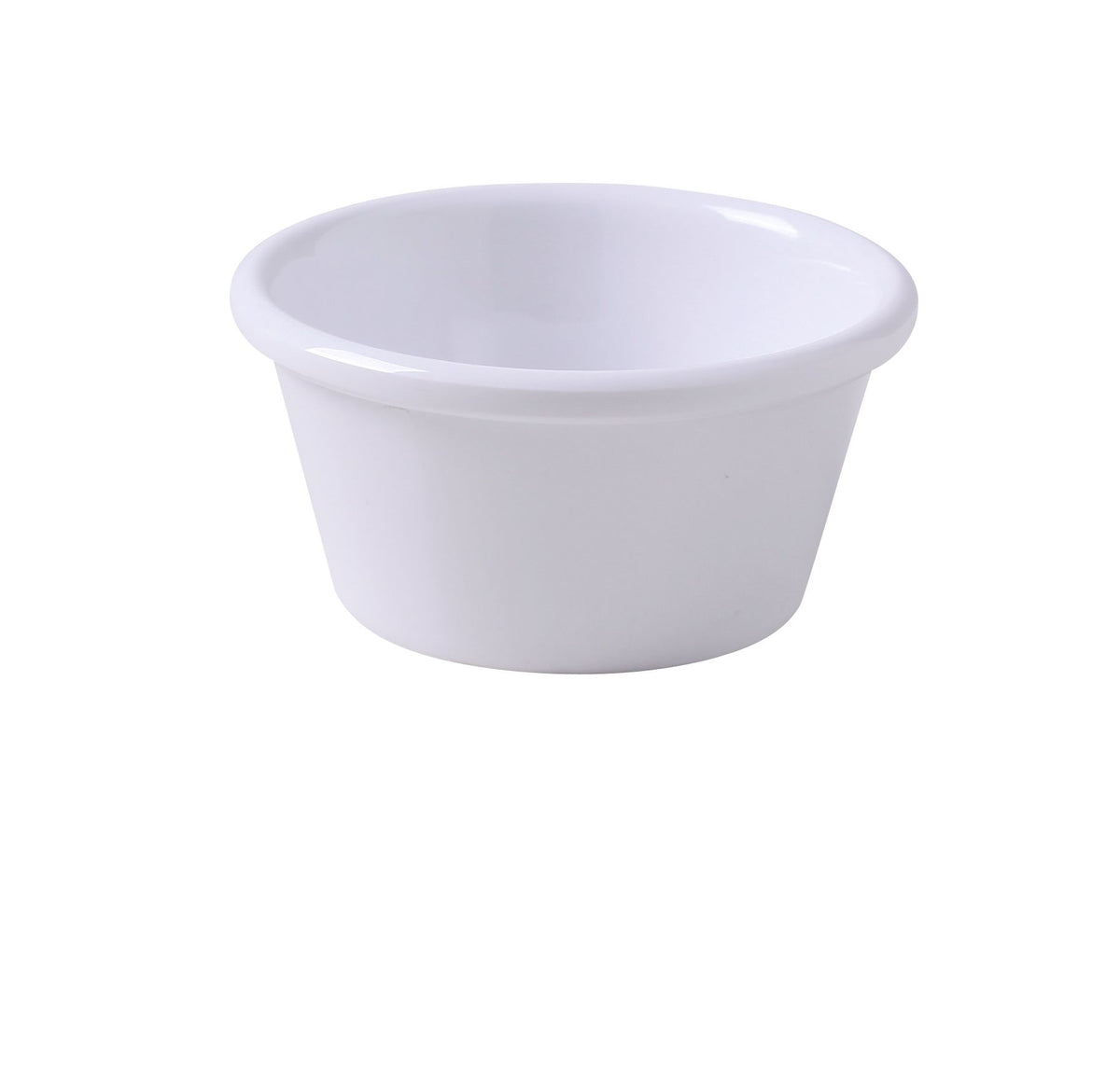 Yanco NC-539 - 6 Oz White Melamine Ramekin, 3-3/4" Dia x 1-3/4" H, Dishwasher Safe, 1 Dozen - Case of 72