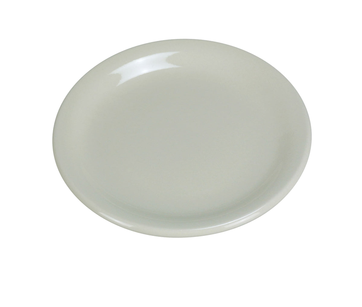 Yanco NR-22 Normandy Plate 8-3/8" Round Ceramic White Narrow Rim Dishwasher/Oven/MW Safe - Case of 36